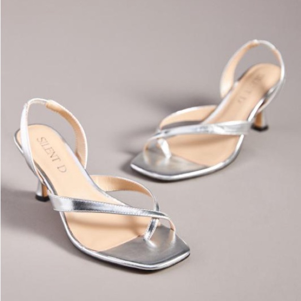 Silent D Metalic Kitten Heels from Anthropologie